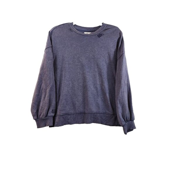 True Craft Tops - True Craft Womens S Purple Oversized Crewneck Long Sleeve Sweatshirt
